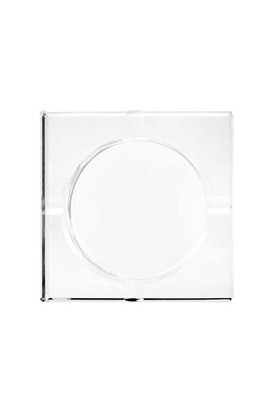 MATMEL Crystal Square Ashtray - Transparent - 10 cm