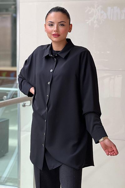 Ghisa Classic Shirt with Stone Studs
