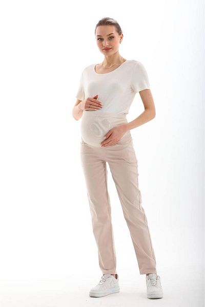 BIG LESSON Maternity Stretchy Tummy Band Waist Adjustable Mom Fit Jeans Pants