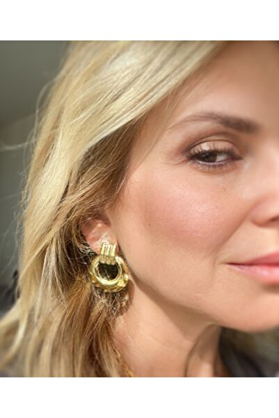 Neesh ÇELİK GOLD VİNTAGE KÜPE