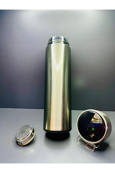 smart cup Stainless Steel Easy Portable Hand Thermos Flask with Digital Degree Indicator 500 ml
