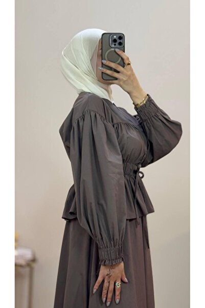 By Pommes Life Women's Shirt Skirt Poplin Bottom Top Set