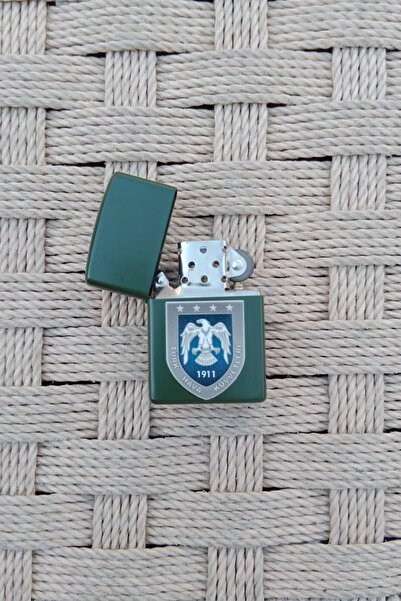 İZMİR ASKERİ MALZEME Yesil Renkli Hava Kuvvetleri Logolu Benzinli Kamp Cakmak