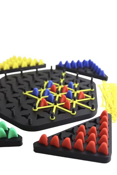 3D Brothers Triggle Rubber Band Game Board Games Rubber Siege Puzzle Strategy