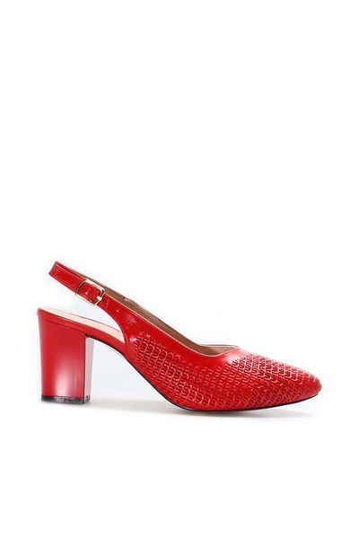 FAST STEP Pantofi de damă din piele naturală cu toc gros 064za360