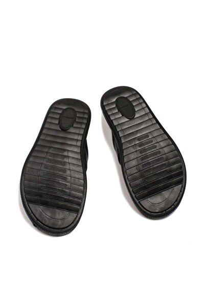 FAST STEP Hakiki Deri Erkek Düz Terlik 018mag-316