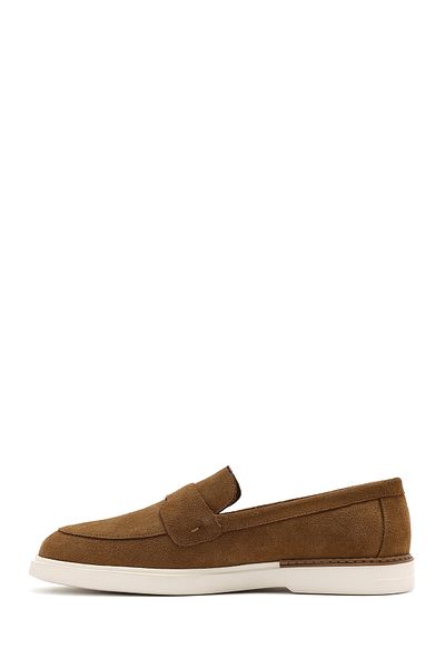 Derimod Men's Tan Suede Leather Casual Loafer 25Sfd750210