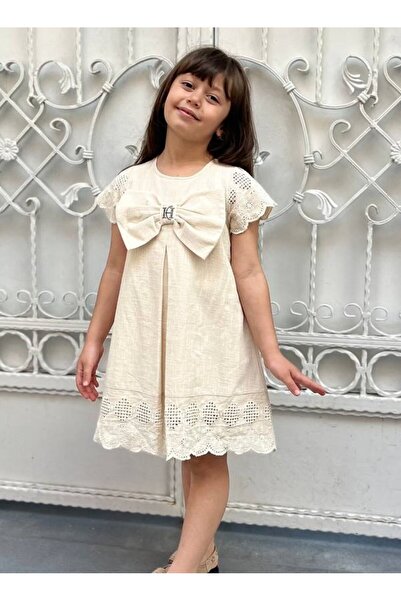 Pinkitokids Φόρεμα με λεπτομέρεια φιόγκου SELİN