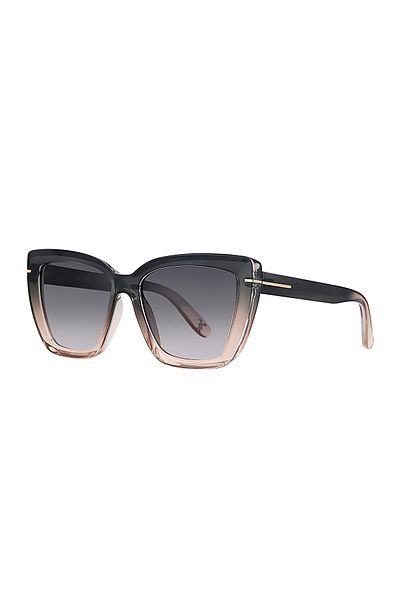 Daniel Klein Women's Sunglasses – Black Pink Frame Gray Glass