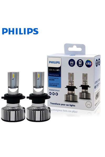 Philips H7 Ultinon Essential G2 Led H1 H4 H7 H8 H11 H16 Hb3 Hb4 H1r2 9003 9005 9006 9012 6500k سيارة H