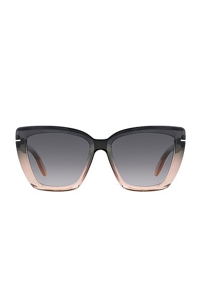 Daniel Klein Women's Sunglasses – Black Pink Frame Gray Glass