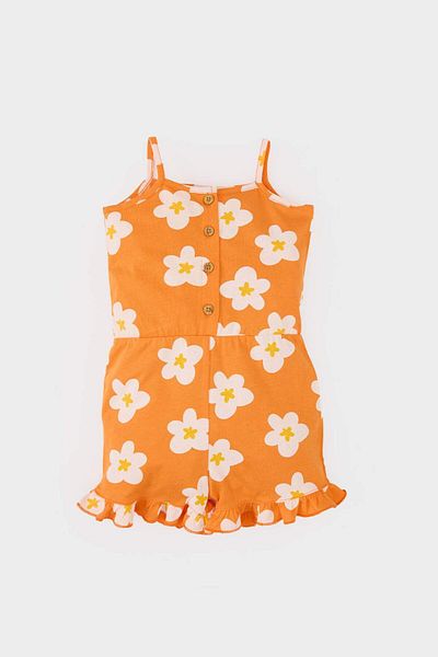 DeFacto Baby Girl Floral Strap Jumpsuit C0077A525Hs