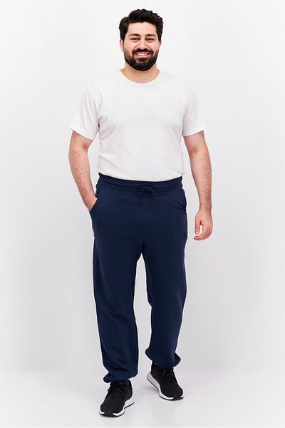 Crosshatch Men Sportswear Fit Plain Running Sweatpants, Navy