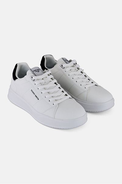 Teddy Smith Men ZC Brand Logo Lace Up Casual Shoes, White