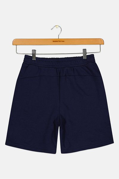 Puma Kids Boy Embroidered Logo Outdoor Shorts, Navy