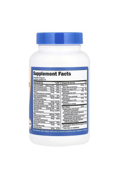 Nutricost Multivitamin for Men Test Booster X Blen (Tribulus+Horny Goat+Fenugreek) 120 Capsules