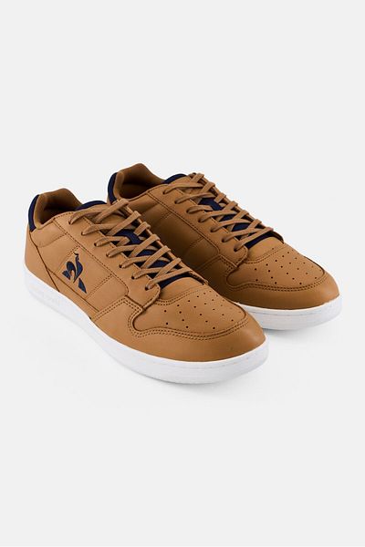 Le Coq Sportif Men Breakpoint Twill Lace Up Casual Shoes, Brown