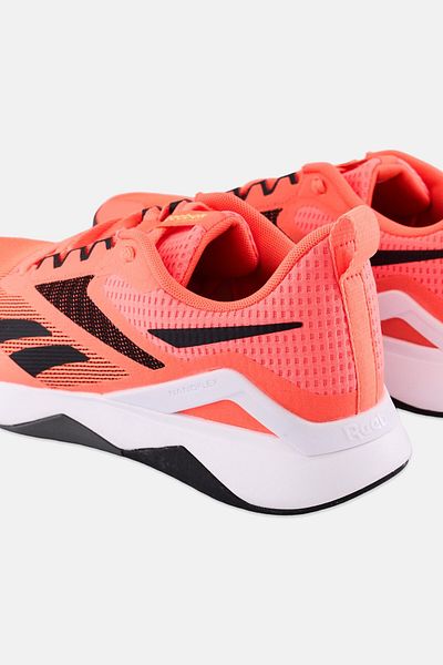 Reebok حذاء تدريب Nanoflex Tr برباط للرجال، مرجاني