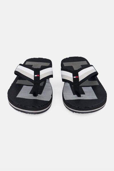 Tommy Hilfiger Men Brand Logo Slip On Slippers, Multicolor