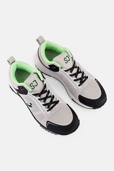 SJ Men Textile Lace Up Running Shoes, Multicolor