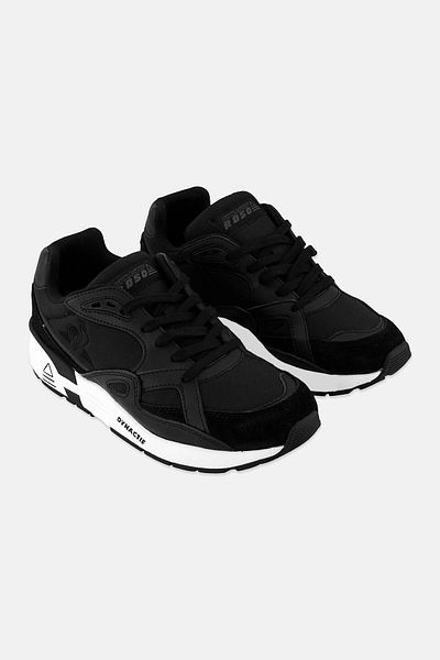 Le Coq Sportif Men Dynactif R850 Lace Up Running Shoes, Black