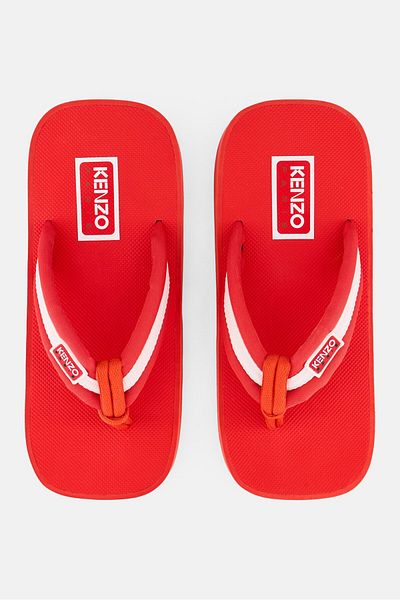 Kenzo Women Setta Slip On Flip Flop, Red