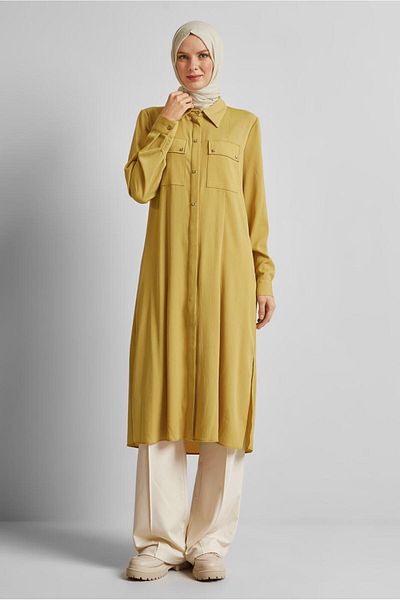 Alvina Slit Detail Long Tunic 45532