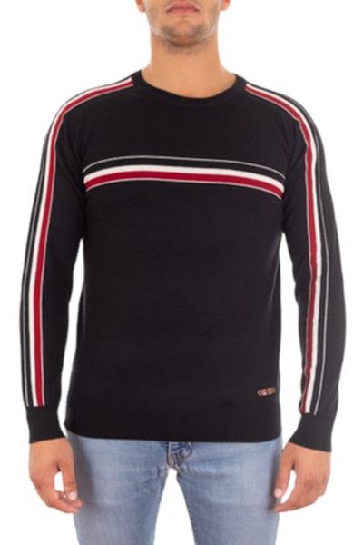 Harmont & Blaine Men's Sweater with Logo Print, Harmont&Blaine, Black, XL