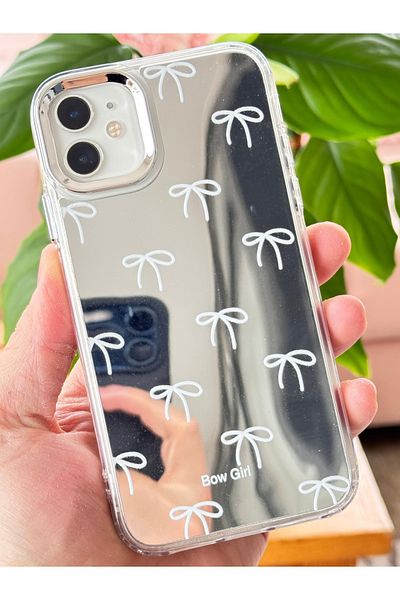 Fibaks حافظة متوافقة مع هاتف iPhone 11 مع غطاء سيليكون ممتص للصدمات على شكل فيونكة على شكل فيونكة للفتيات