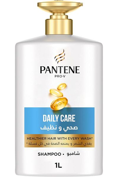 Pantene Pro-V Daily Care Shampoo 1L – Nourishes Hair, Gentle Daily Use, Strong & Shiny Results