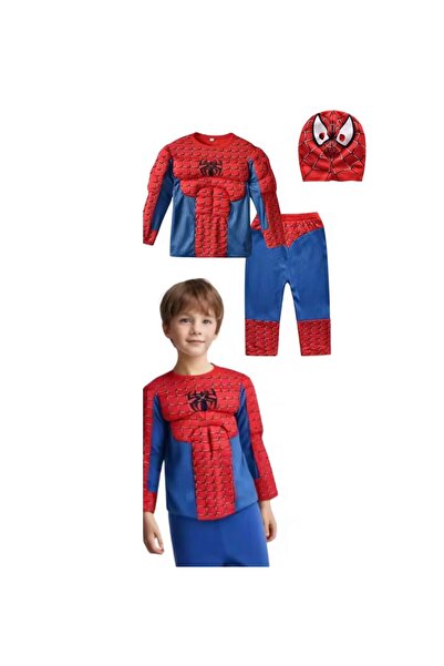 BGA çocuklar için süper kahraman Kostüm Seti, 6-8 Yaş (Boy 110-120 cm)