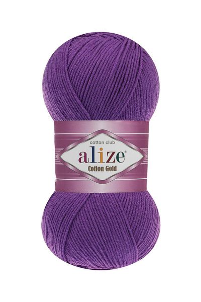 Alize Amigurumi νήμα - Βαμβακερό χρυσό 100 gr Πλεκτό στο χέρι, νήμα Punch 44 Μωβ