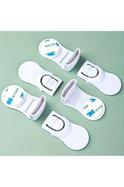 Home 3-Piece Multi-Purpose Child Safety Lock – for Drawer, Cabinet, Refrigerator, No Drilling Installation