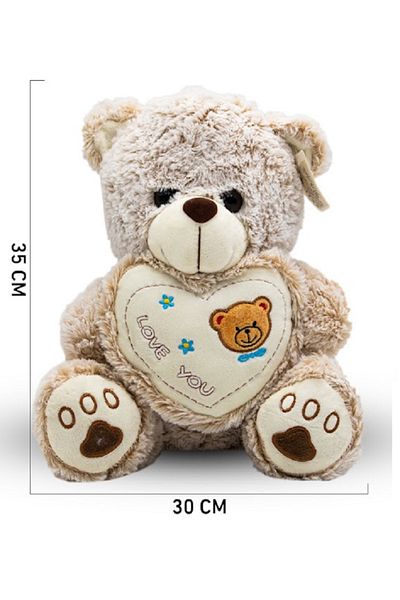 rexa Sweety Toys Love Plush Teddy Bear with Heart – 35x30 cm