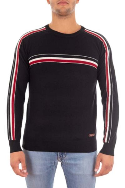 Harmont & Blaine Men's Sweater with Logo Print, Harmont&Blaine, Black, XL