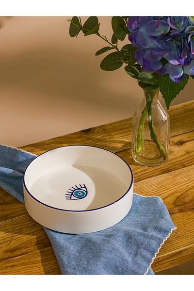 LC Waikiki Lcw Home Eye Printed Ceramic Salad Bowl