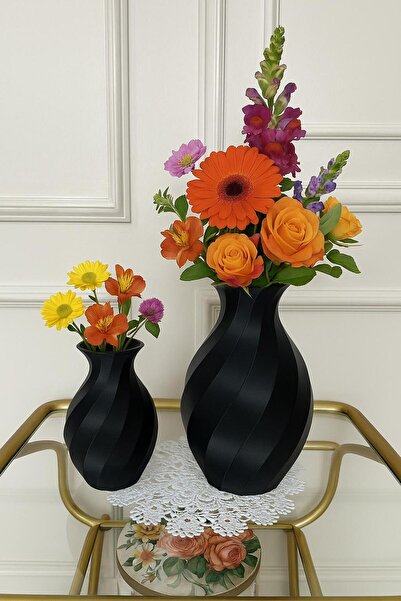 3D Modern Zarif Dekoratif Yavrulu Vazo