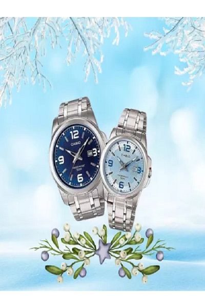 Casio Lovers' Pair Watch, Stainless Steel