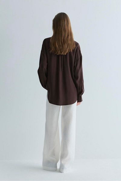Suud Collection Alessa Bitter Brown Shirt