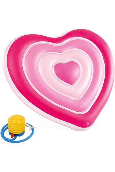 Intex Pink Heart Inflatable Pool Float for Adults & kids 162m x 142m