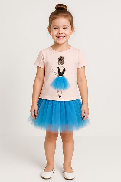 META MODA Girl's Dance Tutu Dual Suit