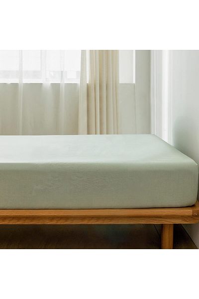 YALITEKS HOME Fitted Sheet Set Double Cotton + 2 Pillowcases |   180X200+30Cm -50X70Cm |