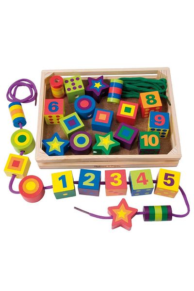 OEM Cuburi de Constructie si Snuruit, Joc Montessori 2 in 1, 27 piese