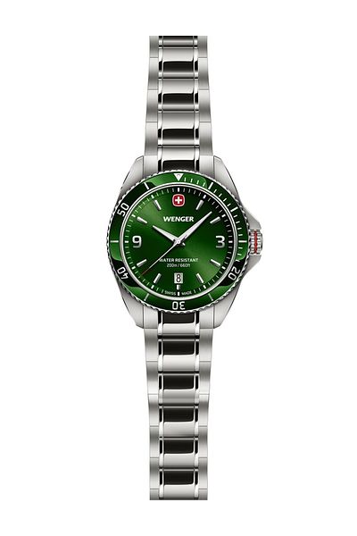 Wenger Mens Watch Wenger 01.2031.102, Quartz, 40mm, 20ATM