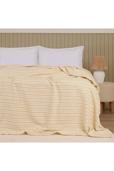 Evidea Soft Solea Single Pike - Ecru / Mustard - 180X240 cm