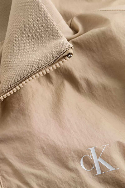 Calvin Klein Erkek Ck Unpadded Harrington Ceket - Bej