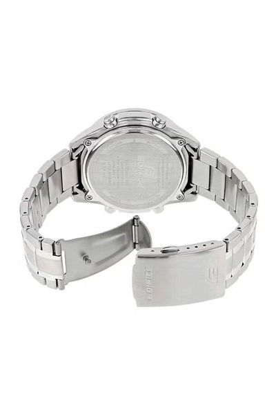 Casio Men's Edifice Analog-Digital Watch - 52 mm - Silver