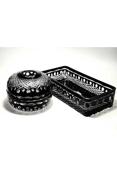 Kristal Market Crystal Decor 2-Piece Tableware Set