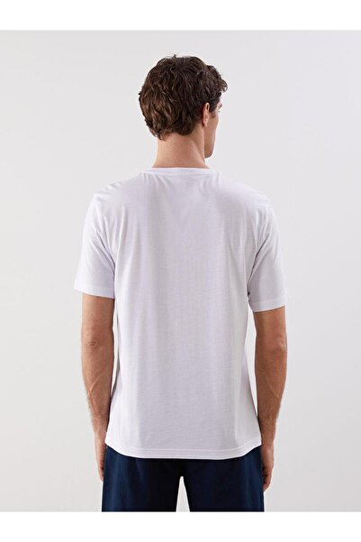 LC Waikiki Ανδρικό T-Shirt LCW με λαιμόκοψη V χτενισμένο βαμβακερό