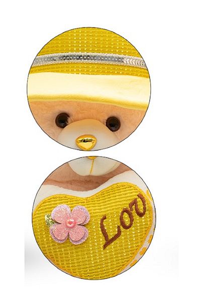 rexa Teddy Bear with Hat and Heart – Plush Gift Toy | 50 x 40 cm Soft Stuffed Bear